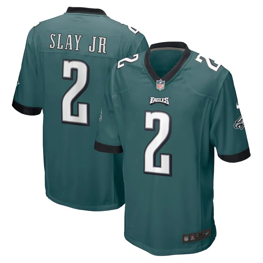 Men Philadelphia Eagles 2 Darius Slay Jr Nike Midnight Green Game NFL Jersey